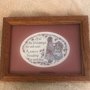 1988 Vintage Creative Calligraphy Lynn Norton Parker: Sister’s Friendship 8”x6”